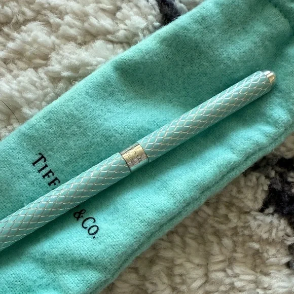 Tiffany & Co. Turquoise Pouch with Pen